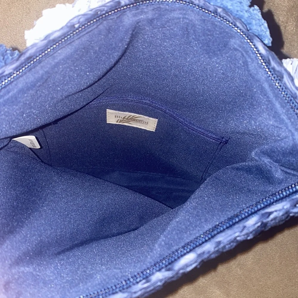Chappell straworld inc- Blue Miami shoulder purse